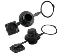 Lynqvor Bouchon Matelas Gonflable,Valve d'air Anti-Perdite à Spirale pour Bateaux,Kayak,Adaptation Universelle pour Kayaks, Bateaux Gonflables, Piscines, Matériau ABS Durable, Pack de 2