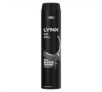 Lynx Black Aerosol Body Spray pour homme Parfum poire glacée et bois de cèdre pour 48 heures de parfum haute définition anti-odeurs 250 ml