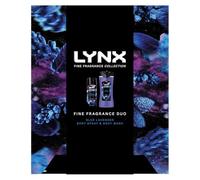 LYNX Fine Fragrance Collection Blue Lavender Duo Déodorant Coffret cadeau Body Wash & Body Spray Cadeau Parfait pour lui 2 pièces