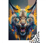 Lynx Panorama Set de 500 pièces - Puzzles en Bois pour Adultes - Jeux éducatifs pour Enfants - 500 pièces (52 x 38 cm)