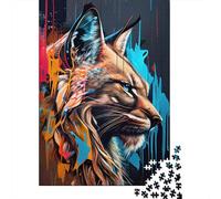 Lynx Panorama Set Right 1 Puzzle 1000 Pièces pour Adultes, 52x38cm/1000pcs, Pièces Blanches Faciles À Trier; Projet À Partager avec des Proches