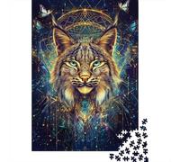 Lynx Papillon Géométrie Puzzle, 1000 Pièces Jeu D'intérieur Adulte | 38x26cm Carton, Exercice Mental, Ajustement Précis, Amateurs D'art, Réduction Du Stress