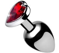 Lynx Plug anal en alliage d'aluminium avec cœur Rouge