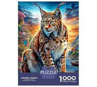 Lynx Puzzle 1000 Pièces Difficile Puzzles pour Adults DIY Jigsaw Puzzle Casse-tête De Jeu Familial Jouets De Défi 70x50cm/1000pcs