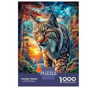 Lynx Puzzle 1000 Pièces Difficile Puzzles pour Adults DIY Jigsaw Puzzle Casse-tête De Jeu Familial Jouets De Défi 70x50cm/1000pcs