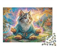 Lynx Puzzle 1000 Pièces, Difficile Puzzles pour Adults Enfant, Jeu De Défi Intellectuel 70x50cm/1000pcs