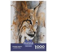 Lynx Puzzle 1000 Pièces Educa Jouet Cadeau Unique De l'art De La Décoration Animaux Jeu Éduchatif Challenge Toy Adultes & Enfants des 14 Ans 70x50cm/1000pcs