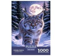 Lynx Puzzle 1000 Pièces Educa Jouet Jeu D'Intelligence Décoration Intérieure Animaux Jeu Éduchatif Challenge Toy Adultes Et Enfants À Partir De 14 Ans 70x50cm/1000pcs