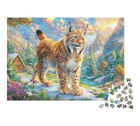 Lynx Puzzle 1000 Pièces pour Adults Et Enfants, Jeu De Défi Intellectuel Puzzles70x50cm/1000pcs
