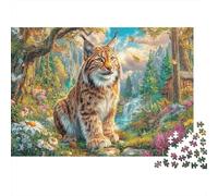 Lynx Puzzle 1000 Pièces pour Adults Et Enfants, Jeu De Défi Intellectuel Puzzles70x50cm/1000pcs