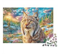 Lynx Puzzle 1000 Pièces, Puzzles Difficiles, Adaptés Aux Adultes Et Aux Enfants, Jeu De Défi Intellectuel 70x50cm/1000pcs