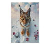 Lynx Puzzles 300 Pièces pour Adultes Educa Art Relaxation Décoration Intérieure Challenge Famille Assemblage Amusant Qualité Supérieure 300 PCS