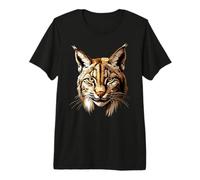Lynx Rouge Chat Sauvage Chat Prédateur Doux Lynx T-Shirt Haut de Gamme