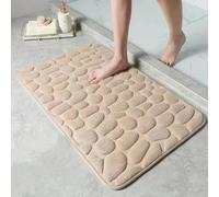 Lynxsd Tapis De Bain Antidérapant - Douche Lavable Absorbant Sécurité Et Confort Pour La Salle Chambre À Coucher Accessoire Décoratif, Beige