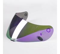 LYNYQ Visiere Casque Moto pour HJ-09 CL-16 CL-17 TR-1 CS-R3 CS-15 CL-St CL-SP, Pare-Vent Casque Lentille de Lunettes de Casque Remplacement de Visière Accessoire,Normal-D Purple Plating