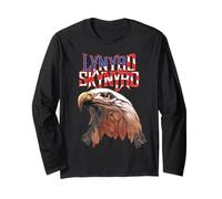 Lynyrd Skynyrd American Eagle Free Bird Retro Rock Drapeau US Manche Longue