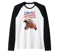 Lynyrd Skynyrd American Eagle Free Bird Retro Rock Drapeau US Manche Raglan