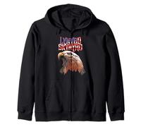 Lynyrd Skynyrd American Eagle Free Bird Retro Rock Drapeau US Sweat à Capuche