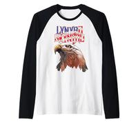 Lynyrd Skynyrd American Eagle Free Bird Retro Rock Flag US Manche Raglan