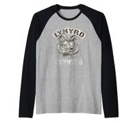 Lynyrd Skynyrd Crâne Serpent années 70 Rock Tattoo Biker Art Cadeaux Manche Raglan