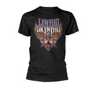 Lynyrd Skynyrd Crossed Guitars Homme T-Shirt Manches Courtes Noir L