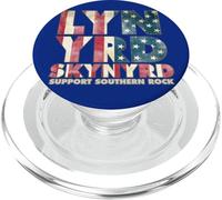 Lynyrd Skynyrd Drapeau Logo USA Stars Rayures Années 70 Rock Southern PopSockets PopGrip pour MagSafe