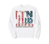 Lynyrd Skynyrd Drapeau Logo USA Stars Rayures Années 70 Rock Southern Sweatshirt