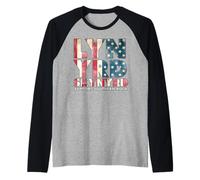 Lynyrd Skynyrd Drapeau Logo USA Stars Rayures Années 70 Southern Rock Manche Raglan