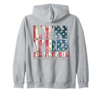 Lynyrd Skynyrd Drapeau Logo USA Stars Rayures Rock 70s Southern Sweat à Capuche