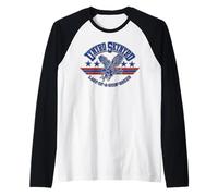 Lynyrd Skynyrd Dyin Breed Logo Drapeau américain des années 70 Classique Band Rock Manche Raglan