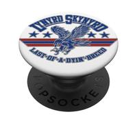 Lynyrd Skynyrd Dyin Breed Logo Drapeau américain des années 70 Classique Band Rock PopSockets PopGrip Adhésif