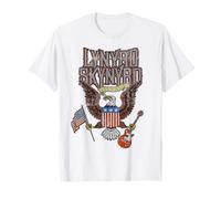 Lynyrd Skynyrd Eagle Guitare Drapeau US Classique Rock Biker Rétro T-Shirt