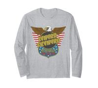 Lynyrd Skynyrd Eagle Support Badge Drapeau américain années 70 Rock Southern Manche Longue