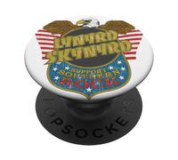 Lynyrd Skynyrd Eagle Support Badge Drapeau américain années 70 Rock Southern PopSockets PopGrip Adhésif