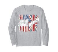 Lynyrd Skynyrd Event Bad Co Drapeau UK UK Union Jack Rock Retro Manche Longue