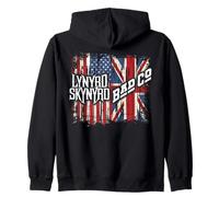 Lynyrd Skynyrd Event Bad Co Drapeau UK UK Union Jack Rock Retro Sweat à Capuche