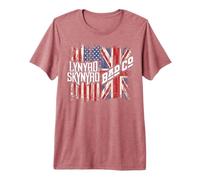 Lynyrd Skynyrd Event Bad Co Drapeau UK UK Union Jack Rock Retro T-Shirt Haut de Gamme