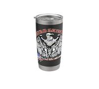 Lynyrd Skynyrd Fly On Free Bird Drapeau américain Southern Rock Retro Gobelet isotherme en acier inoxydable double paroi