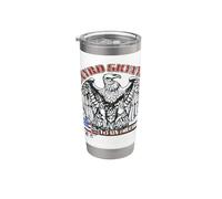 Lynyrd Skynyrd Fly On Free Bird Drapeau américain Southern Rock Retro Gobelet isotherme en acier inoxydable double paroi