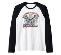 Lynyrd Skynyrd Fly on Free Bird Drapeau US Southern Retro Rock Manche Raglan