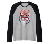 Lynyrd Skynyrd Freebird Crâne Lunettes Vintage Festival Biker Manche Raglan