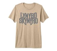 Lynyrd Skynyrd Gray Logo Southern Country Classic Band Rock T-Shirt Haut de Gamme