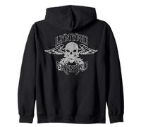 Lynyrd Skynyrd Guns Skull Wings Classic Rock Retro Biker des années 70 Sweat à Capuche