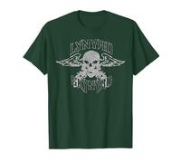 Lynyrd Skynyrd Guns Skull Wings Classic Rock Retro Biker des années 70 T-Shirt
