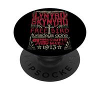 Lynyrd Skynyrd Hits Free Bird Simple Man Gimme Gig Rock des années 70 PopSockets PopGrip Adhésif
