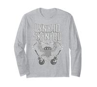 Lynyrd Skynyrd Home Sweet Alabama Guitare Eagle Drapeau US Rétro Manche Longue
