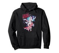 Lynyrd Skynyrd Lady Liberty Eagle Stars Stripes Drapeau américain Rock Sweat à Capuche