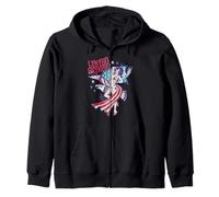 Lynyrd Skynyrd Lady Liberty Eagle Stars Stripes Drapeau américain Rock Sweat à Capuche