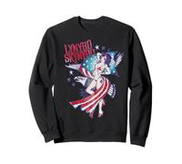 Lynyrd Skynyrd Lady Liberty Eagle Stars Stripes Drapeau américain Rock Sweatshirt