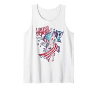 Lynyrd Skynyrd Lady Liberty Eagle Stars Stripes Drapeau US Rock Débardeur